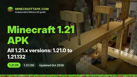Minecraft 1.21 APK – Every 1.21.x Version Explained (1.21.0 to 1.21.132) – featured image