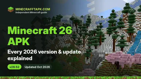 Minecraft 26 APK (1.26) – All 2026 Versions & Latest 26.52 – featured image