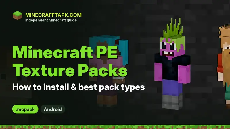 Minecraft PE Texture Packs: How to Install & Best Types (2026) – featured image
